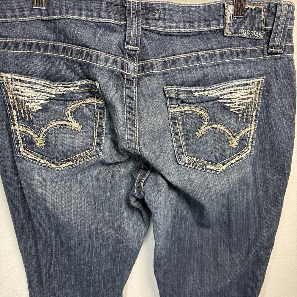 Big Star Women 33R Blue Jeans Maddie Mid Rise Y2K Denim Lycra - Picture 9 of 16